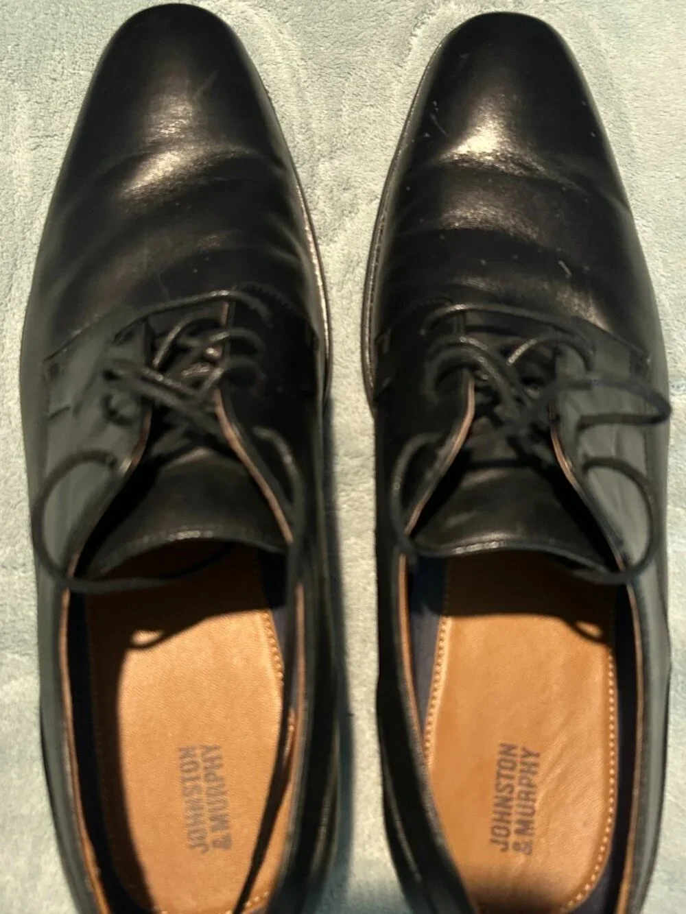Johnson and Murphy Men's Black Dress Shoes